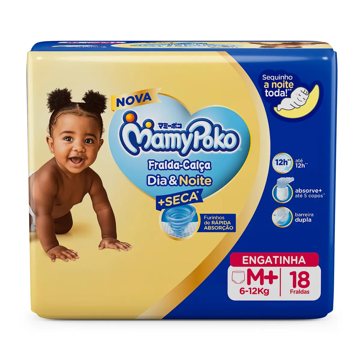 MamyPoko Fralda-Calça Dia&Noite M 18 Unidades - 1