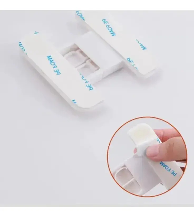 Kit 4 Travas de Segurança Para Geladeira e Gaveta Adesiva Infantil Branca PazPort thumbnail 8