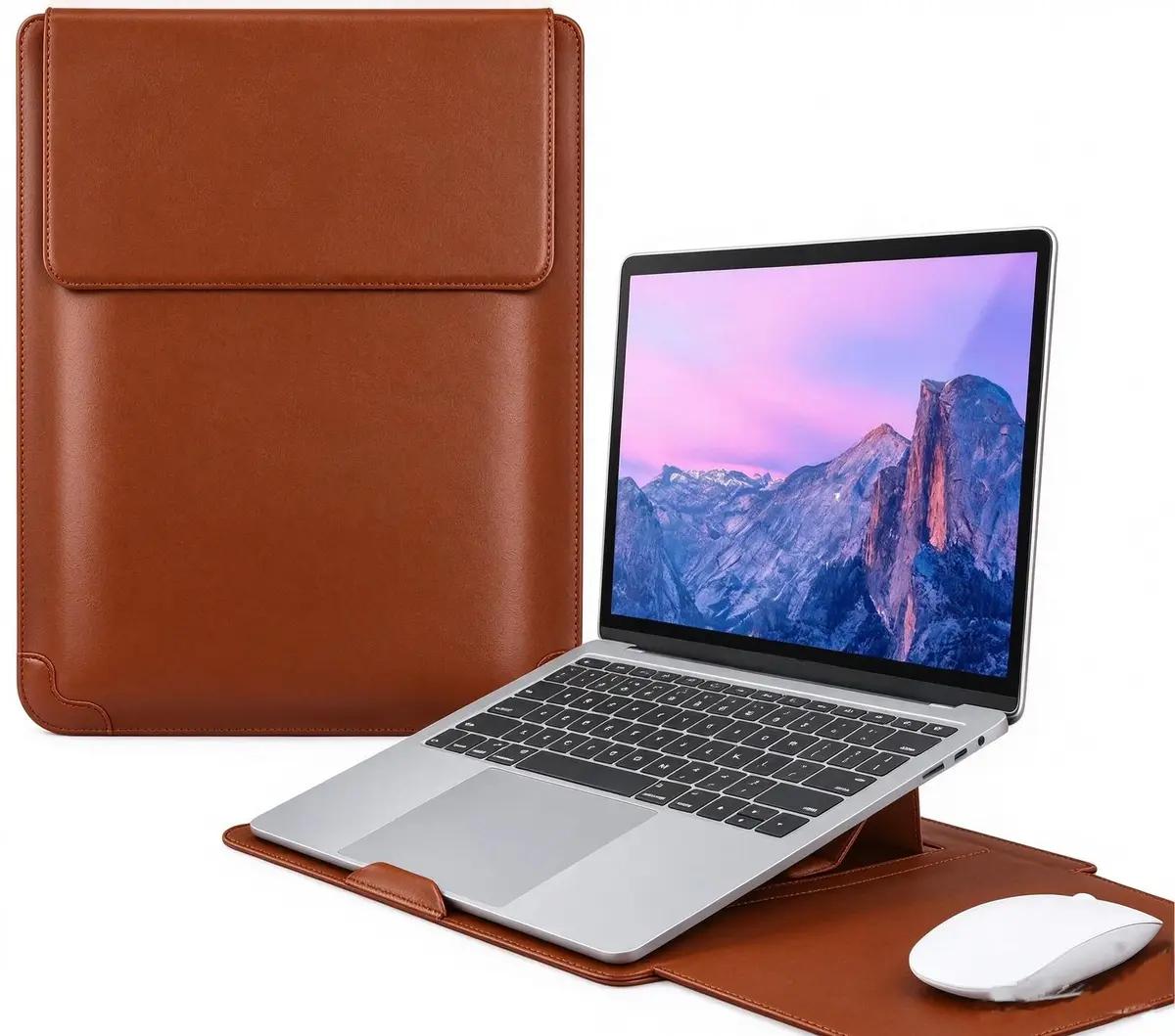 Capa Protetora para Laptop com Suporte para Laptop e Mouse Pad, Bolsa para Guardar Notbooks