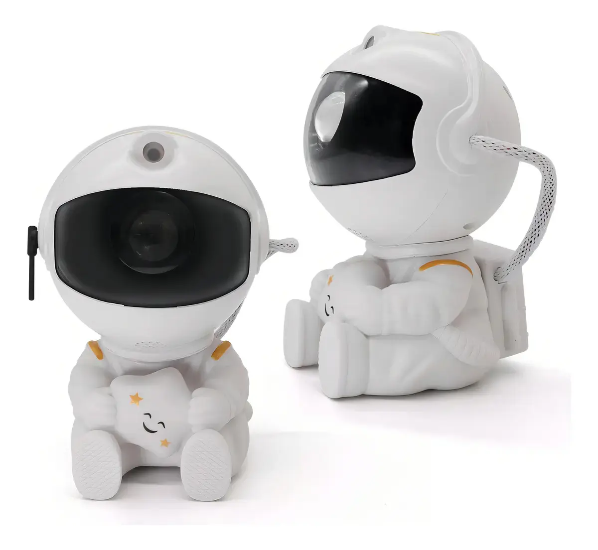Projetor Astronauta de Galáxia e Estrelas LED Com Controle Remoto USB