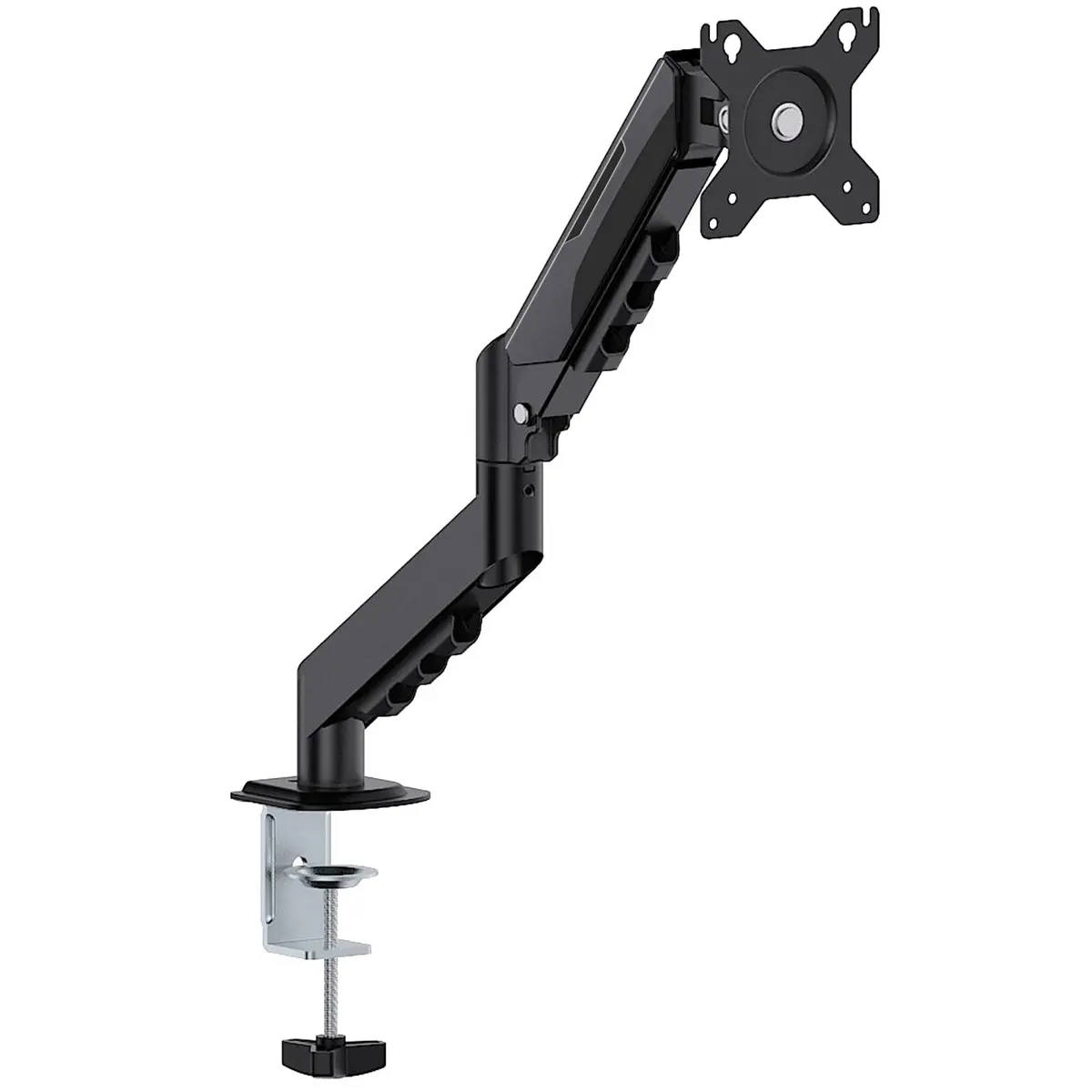 Suporte Articulado de Mesa para Monitor de 13" a 32", Pistão a Gás, Carga até 9kg, Braço Ergonômico em Aço Carbono, Preto