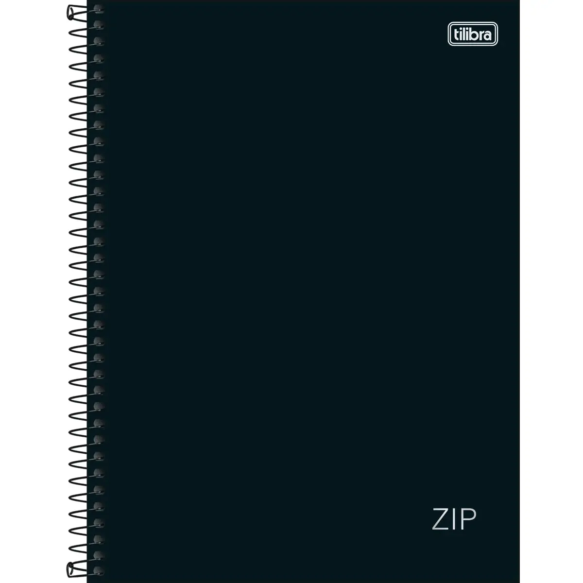 Tilibra - Caderno Espiral Capa Dura Universitário 16 Matérias Zip Preto 256 Folhas