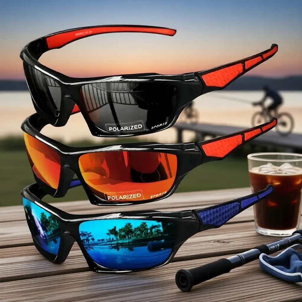 Óculos de Sol Retro Sport UV400 Antirreflexo para Pesca, Ciclismo, Caminhada, Corrida e Direção - 1