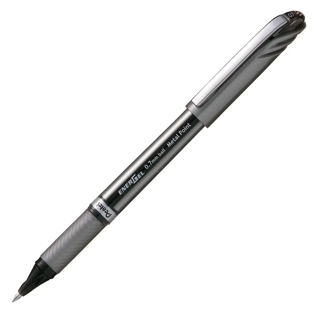 Pentel Caneta Gel Energel Retrátil 0.7mm Preta SM/BL27-A