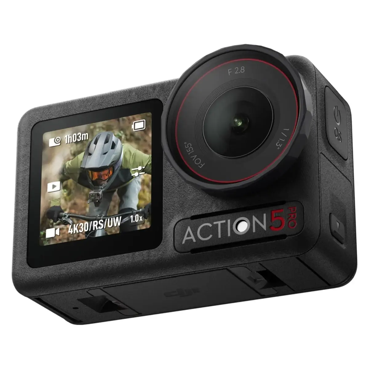 Dji osmo action 5 pro——4k action camera 1/1.3" sensor, 4k/120fps video stabilization and target tracking 2 oled screens (essential pack)