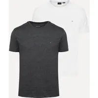 Kit Camisetas Aramis | Masculina Basic Lisa Branca/Grafite Mescla - 1