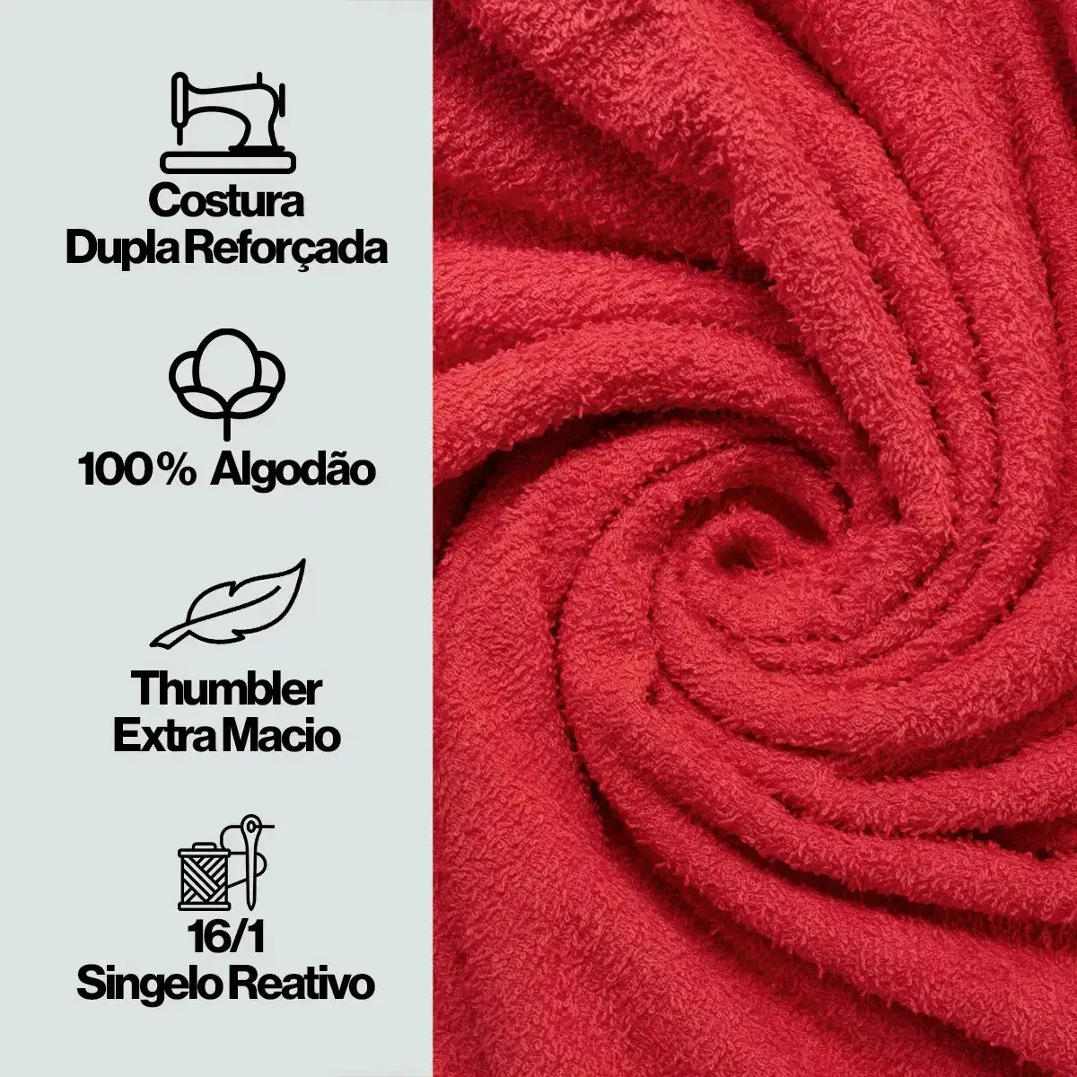 Kit C/ 4 Toalha De Banho Gigante 80 X 150 Cm Atacado + Softmax thumbnail 4