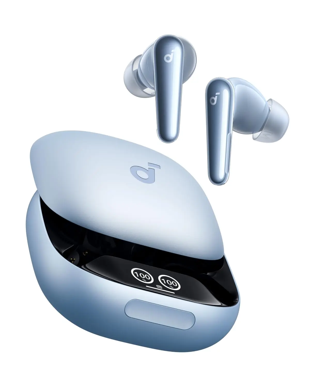 soundcore Liberty 4 Pro da Anker, Fone Bluetooth 5.3 ANC Adaptativo 3.0 | 6 Mics+ IA para Chamadas em Qualquer Ambiente, Fone de Ouvido Bluetooth Sem Fio Som Hi-Fi Studio, Carregamento 2X, 40H TWS