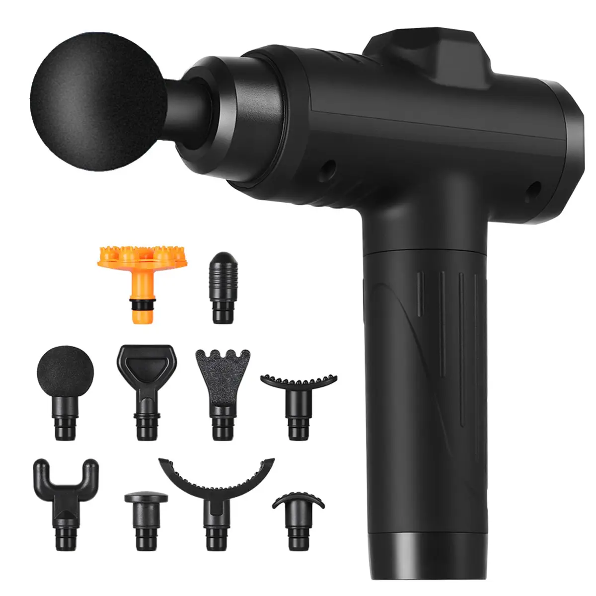 YARUIKE Massageador 10 Cabeças 30 Velocidades 35dB para Dor nas Costas | Motor Silencioso, Tela LCD Touch para Recuperação Pós-Treino em Casa e no Escritório