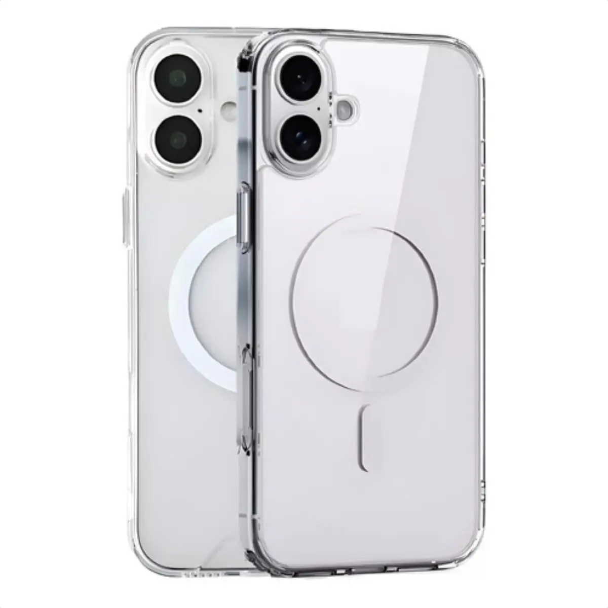 Capa Magnética para iPhone 16 | Capinha Slim com Proteção de Câmera Transparente Clear Case Resistente a Riscos e Anti Impacto | Material TPU e Policarbonato - 1