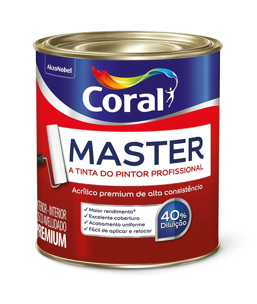 Master Branco 900ML - Coral - 1