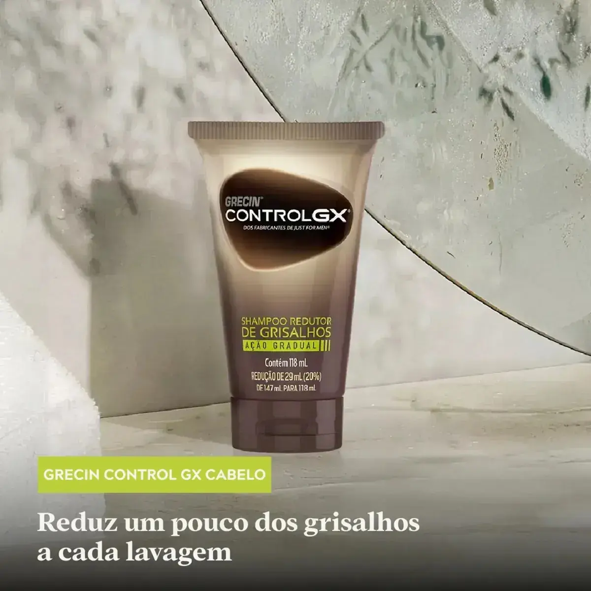 Shampoo Tonalizante Grecin Control GX Reduz Grisalho 118ml thumbnail 2