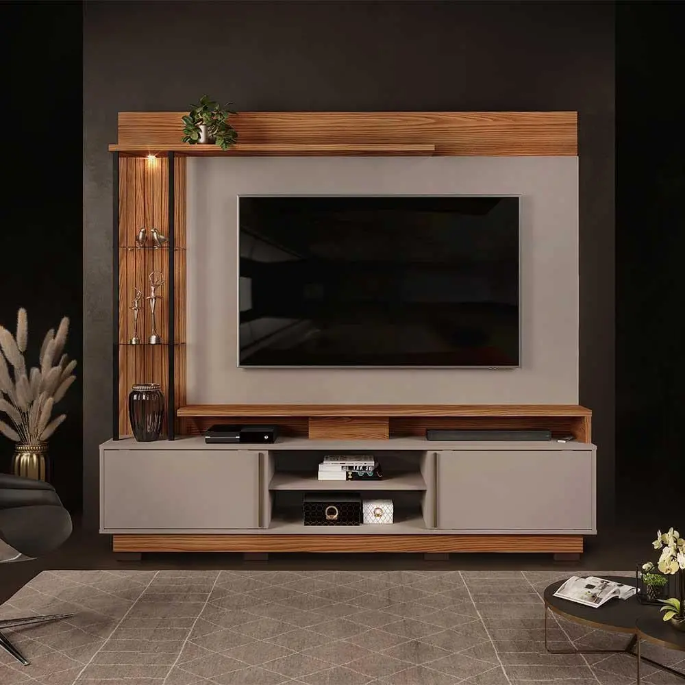Painel para TV até 70” DJ Móveis Martino 4 Prateleira