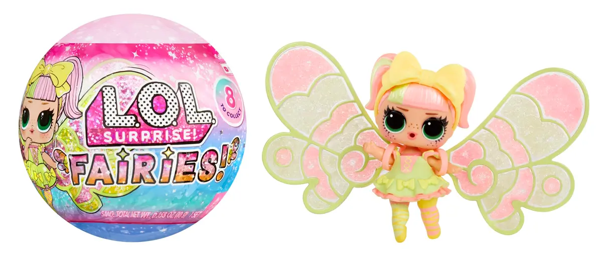 Boneca L.O.L. Surprise! Fairies Tots - com Asas para Montar, Mcassab Toys