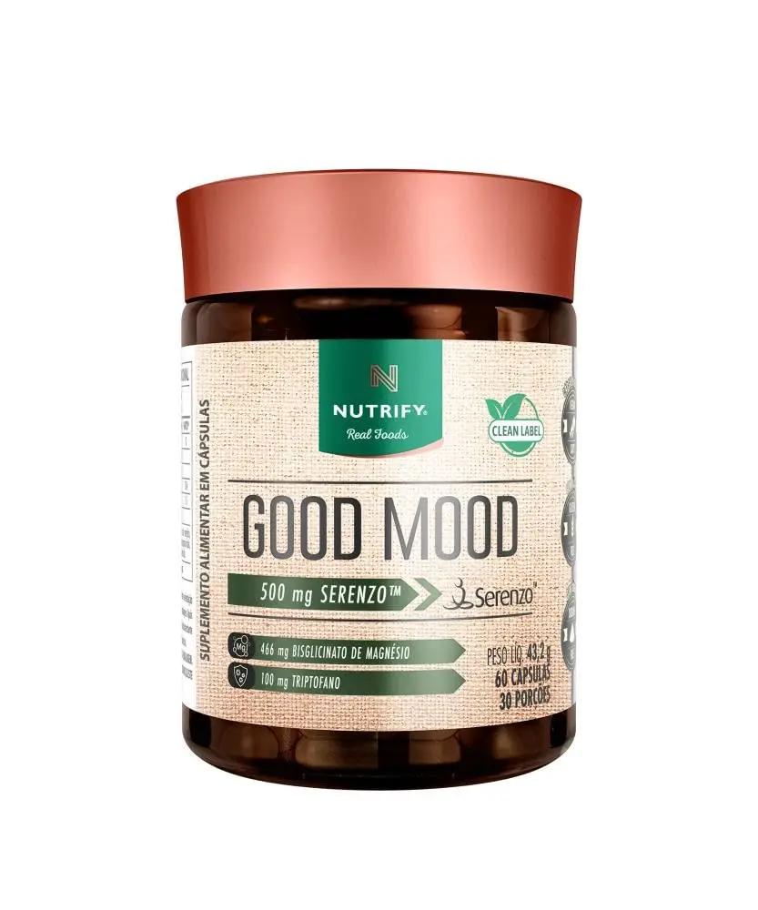Nutrify - Good Mood 60 Cápsulas - Serenzo e Nutrientes Essenciais - Vegano