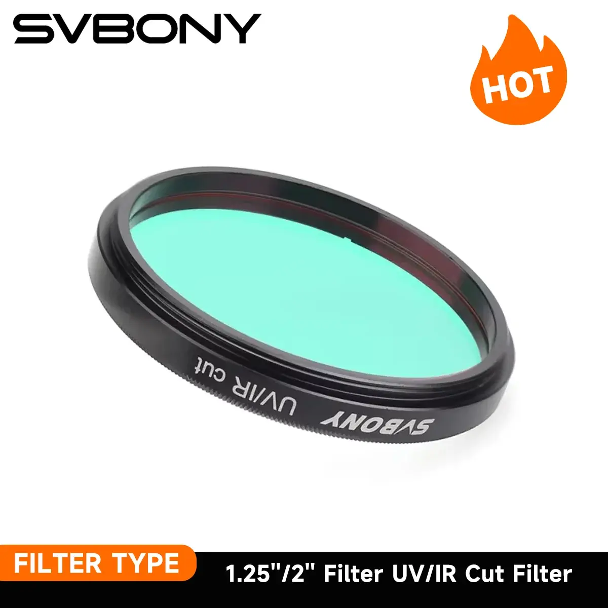 Svbony 1.25''/2'' Filtro UV/IR Cut Telescópio Óptica Filtro Infravermelho para Acessórios de Astronomia