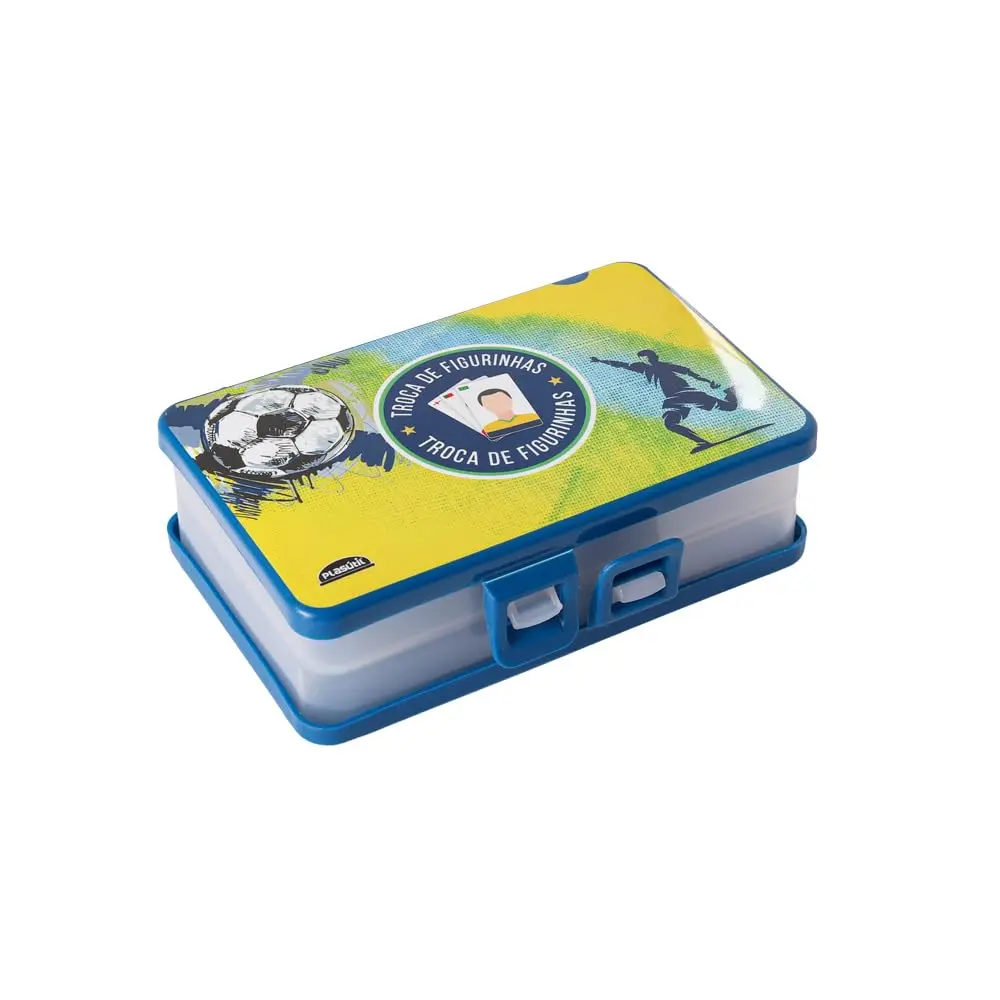 Plasútil Porta Card Figurinhas Futebol Copa do Mundo - Polipropileno