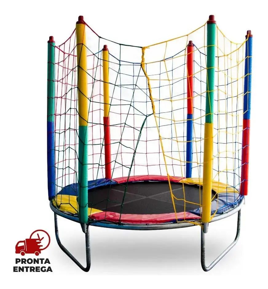 Cama elástica 1,40m Standard lona de salto preta Planet Kids Brinquedos