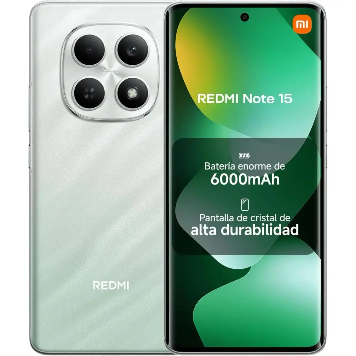 XIAOMI REDMI Note 15 4G NFC 128GB/256GB smartphone with 6.77" AMOLED display, 108MP camera, and 6000mAh battery, featuring a 120Hz refresh rate, MediaTek processor, and NFC connectivity for quick payments.