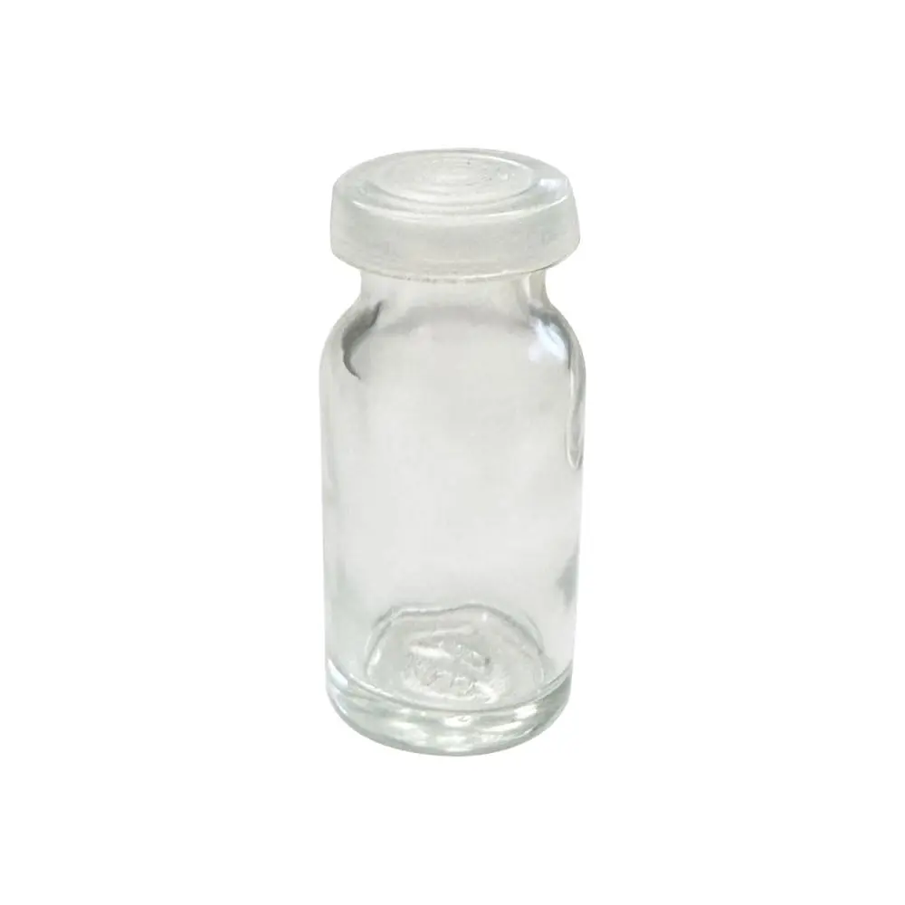 Frasco Penicilina 10ml C/Tampa Pressão (30 Peças) (Cristal C/Natural) - 1