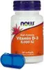 Vitamina D.3 Now Foods 120 Softgels + Porta Cápsulas - 1