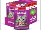 [RECORRÊNCIA] Ração Úmida Whiskas Carne Gatos Adultos 40x85g - 1
