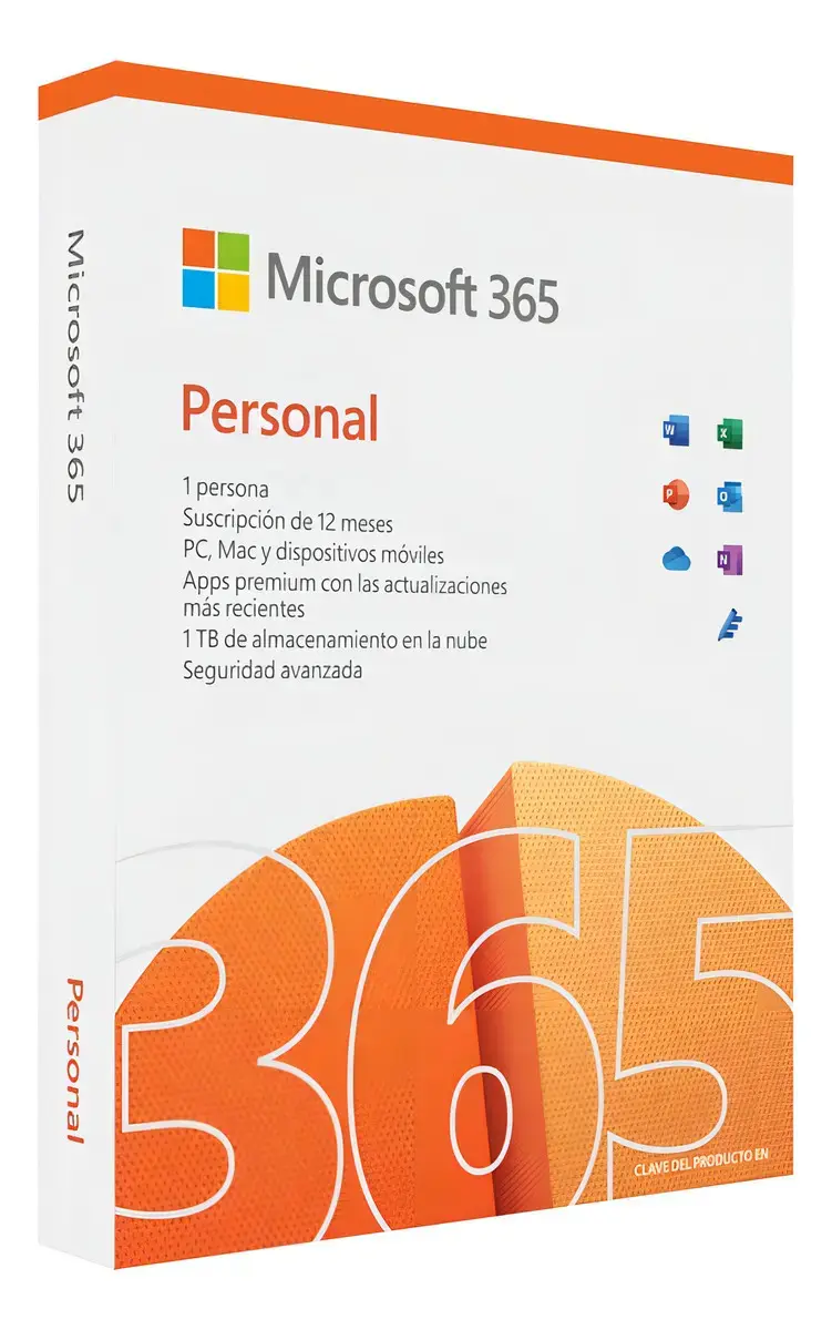 Microsoft 365 Personal com 1 TB de armazenamento em nuvem