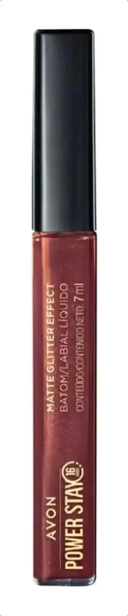 Avon - Power Stay Matte Glitter Batom Líquido Nude Iluminado 7ml - 1