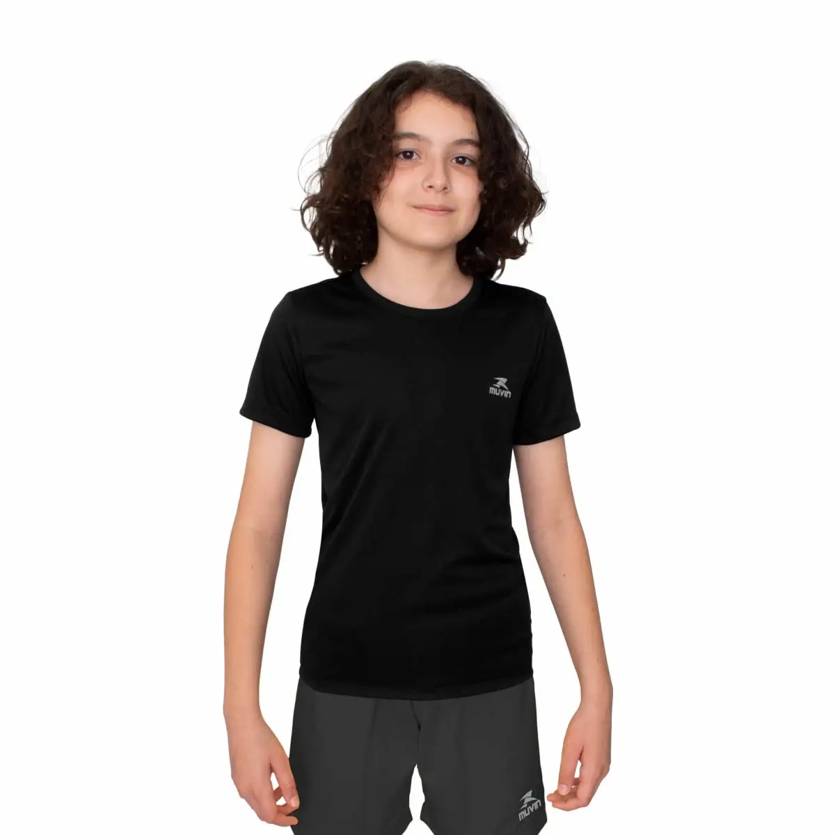 Camiseta Dry Basic SS FPS 50 Muvin – Manga Curta – Infantil – Proteção Solar UV50 – Camiseta Para Academia Treino Funcional – Pilates – Yoga – Corrida – Ginástica Fitness – Caminhada – Secagem Rápida