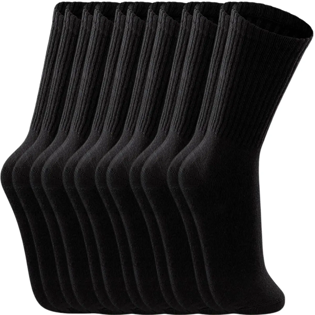 Kit 6 Pares Meia Masculina Cano Alto Academia Sola Atoalhada Trifil By Lupo | Sola Atoalhada Algodão Macio - 1