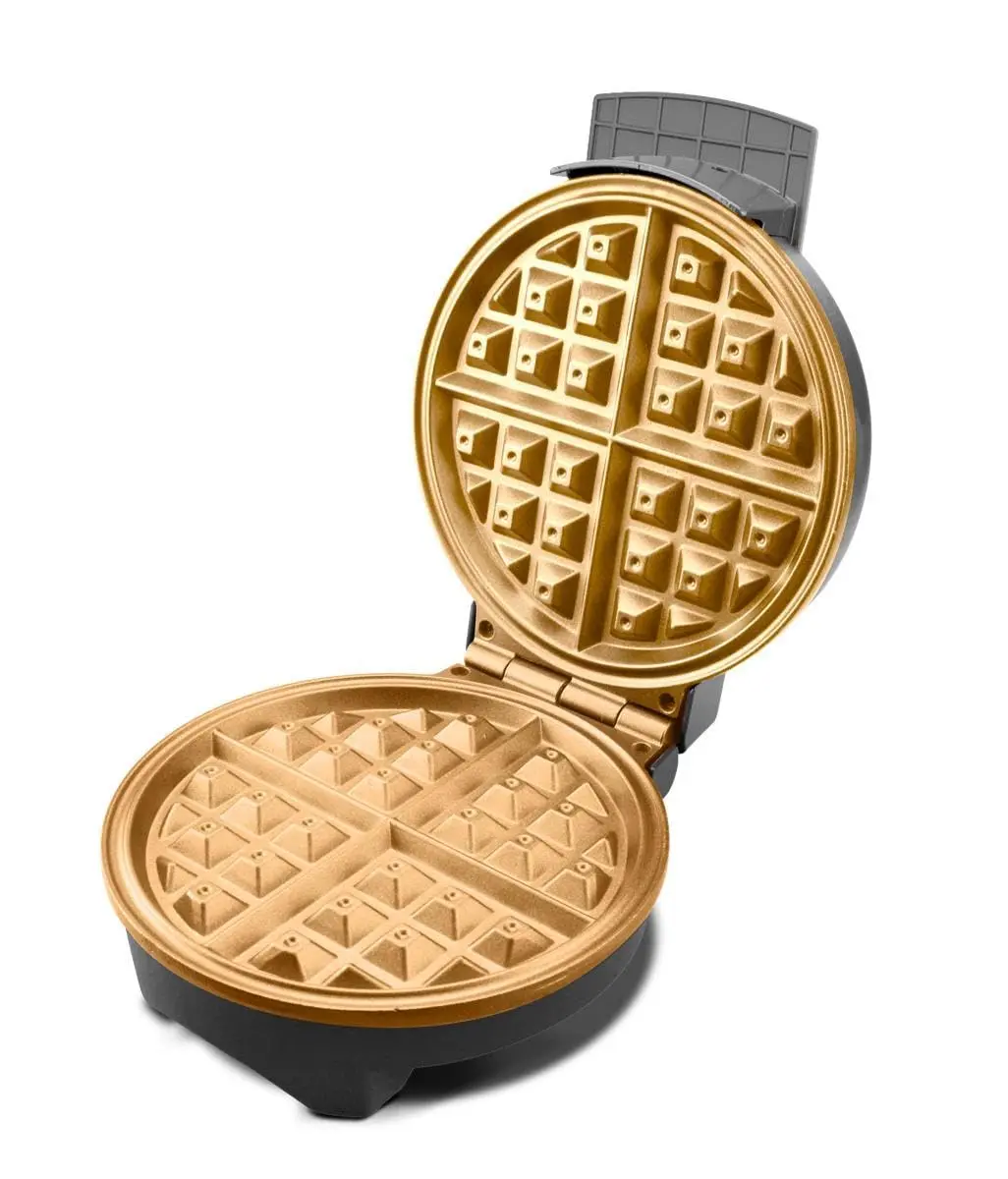 Philco Máquina de Waffles Maxx Gold PWM02PG Antiaderente 11 Níveis 850W - 127V cinza - inox