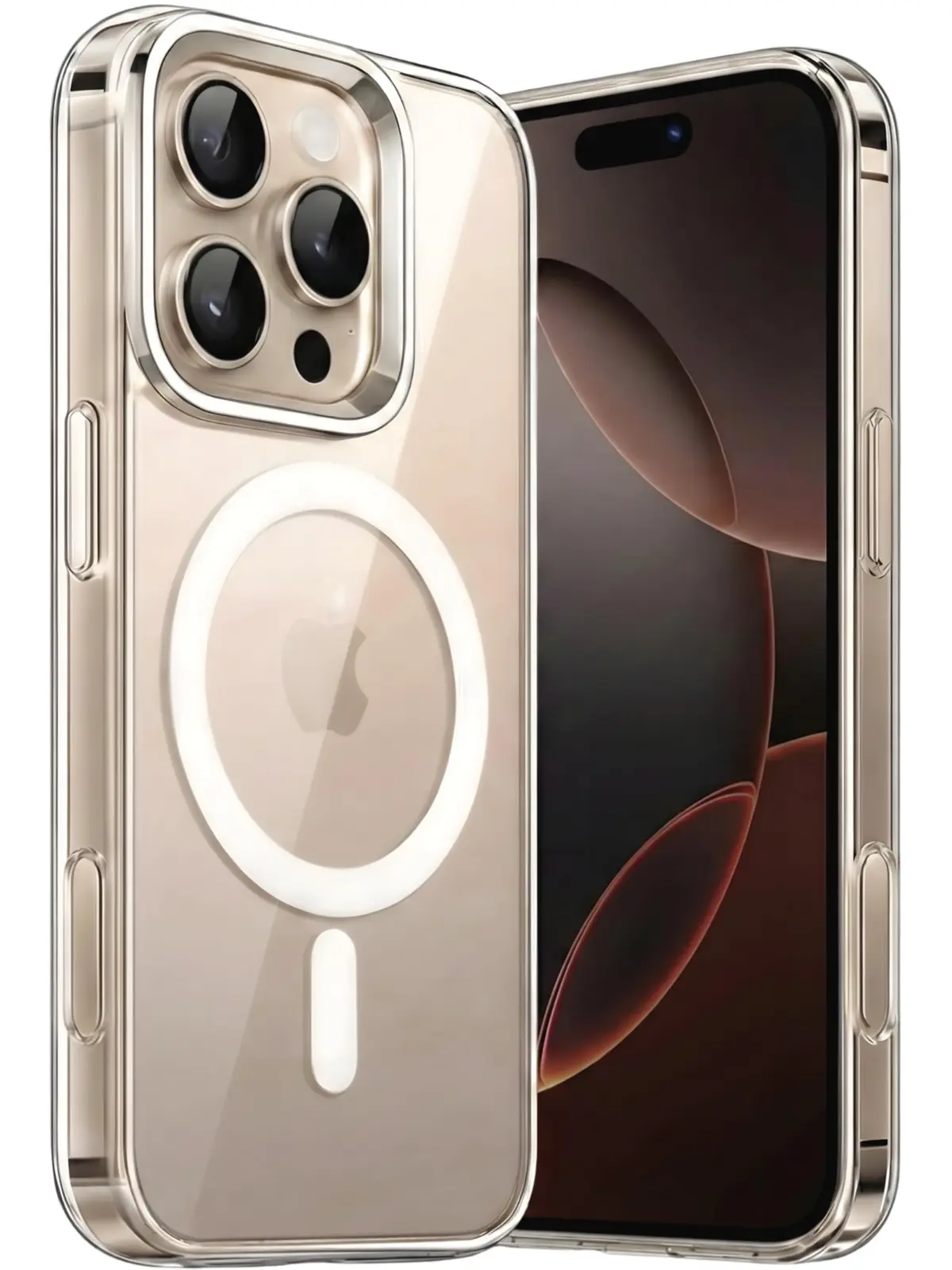 Kadaqe Capa para [iPhone 16 PRO] Capinha Premium Magnetica com [Proteção de Câmera] Clear Case Transparente [Anti-Amarelamento], Compatível com MagSafe, Resistente a Riscos e Anti Impacto - 1