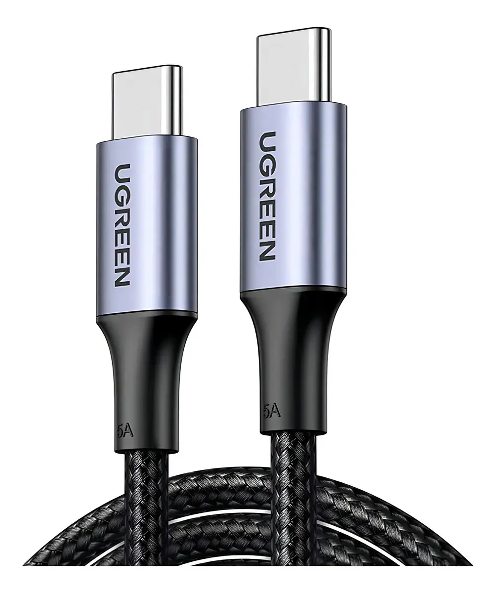 Cabo carregador Ugreen Usb C de carregamento rápido 100 W 480 Mbps 2m - 1
