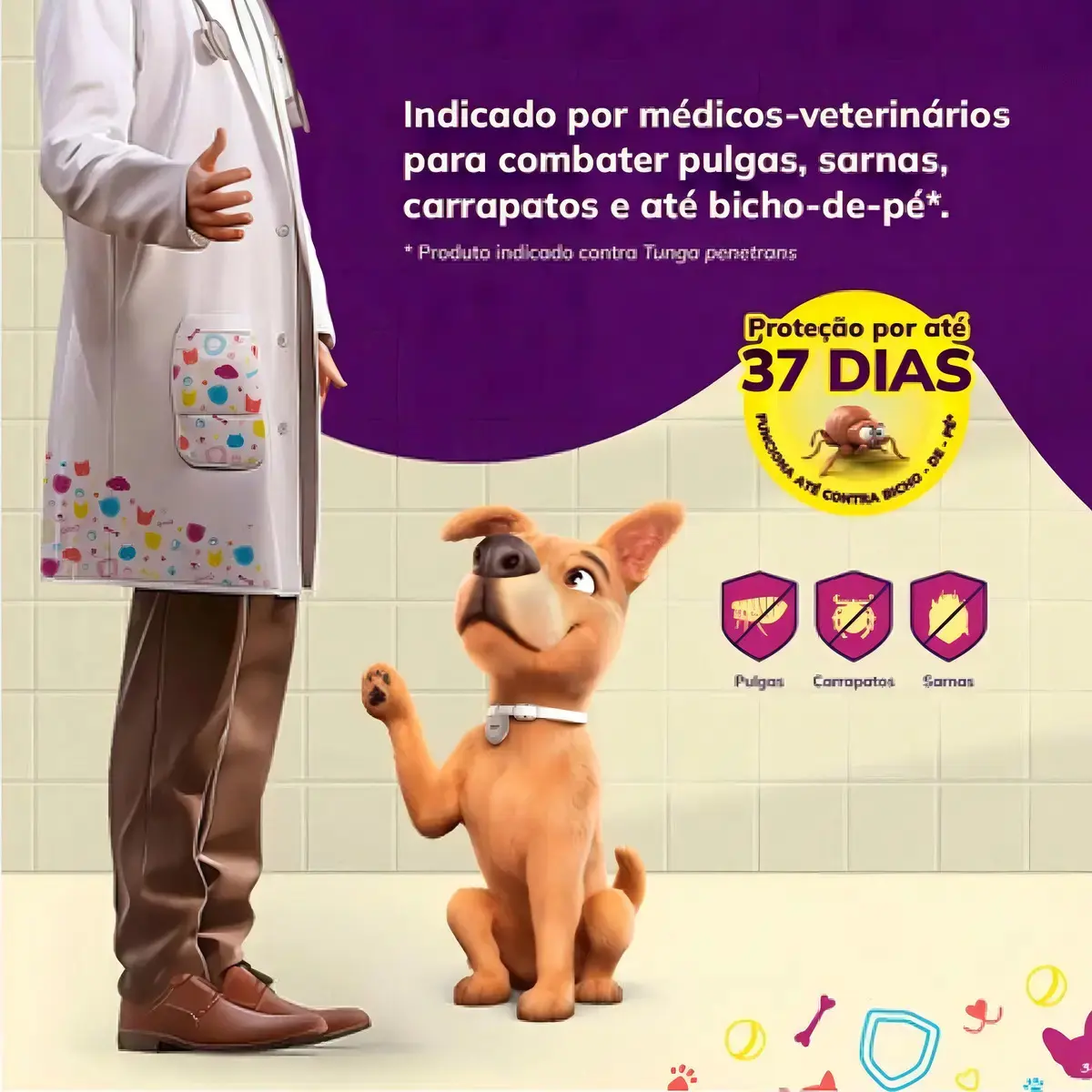 Antipulgas Defenza 45mg Cães De 2 A 4,5kg 1 Comprimido Msd thumbnail 5