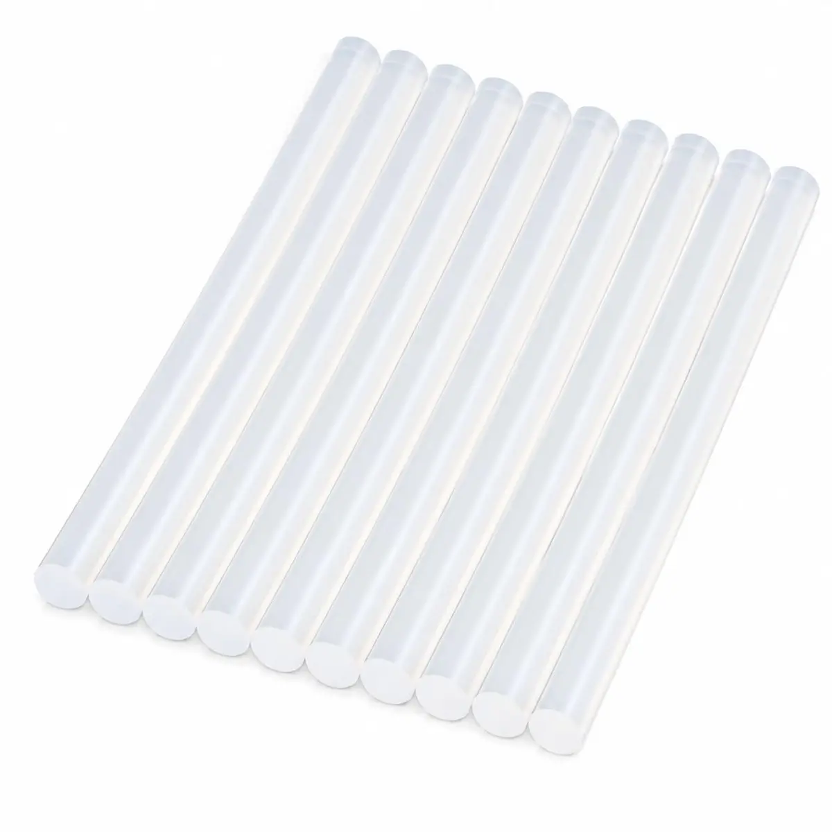 Bastão de Cola Quente FinaTransparente 7mm x 18cm – Kit 10 Unidades Alta Aderência e Durabilidade para Artesanato, Reparo, Madeira, Papel e Plástico – Compatível com Pistola de Cola Quente Universal