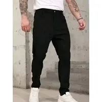 Calça Jeans Sarja 5 Estilos Preta Confortavel e Basica - 1