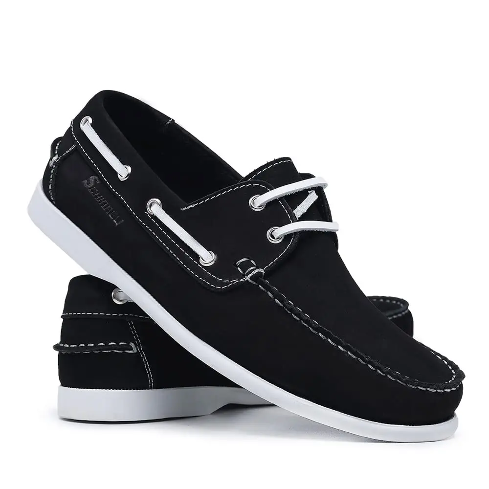 Sapato Social Masculino Dockside Clássico Couro Legítimo Blaqueado 606