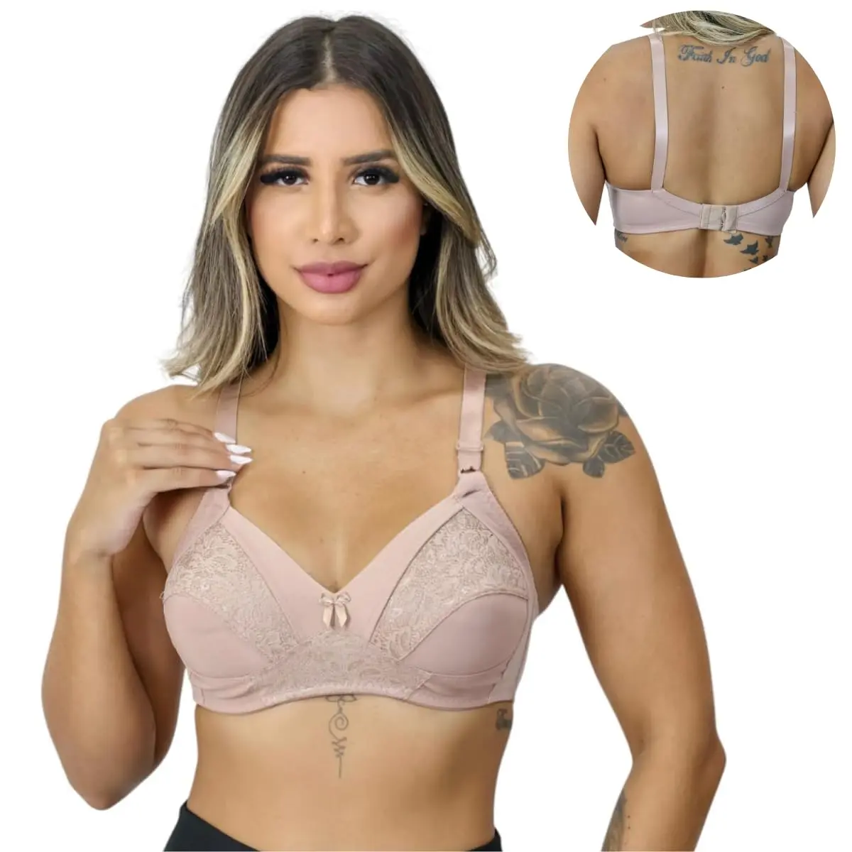 Sutiã Plus Size Reforçado Modelador Alta Sustentação