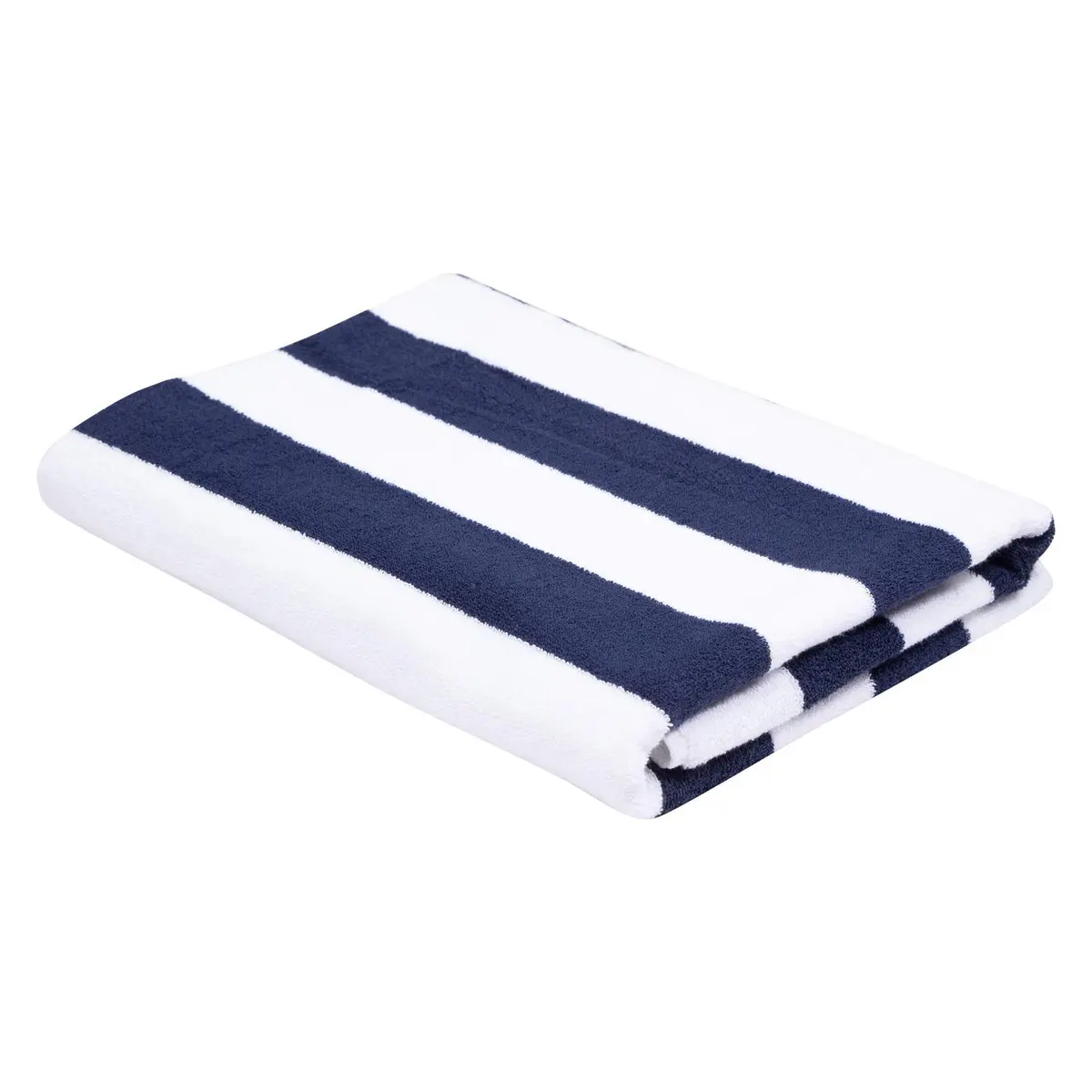 Toalha de Piscina 086x160 cm, 90% Algodão, 10% Poliéster Teka Ibiza - Azul Escuro - 1