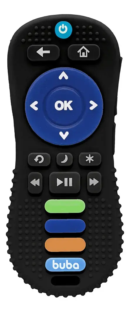 Mordedor Controle Remoto Buba Silicone Flexível Bebês +4m
