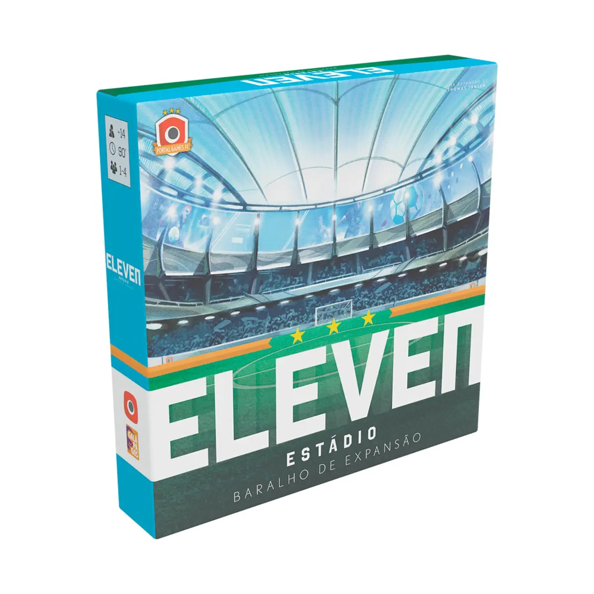 asmodee, Eleven: Um Jogo de Gerenciamento de Futebol - Estádio (Expansão), Jogo de Tabuleiro para Amigos, 1 a 4 jogadores, 90 minutos por partida