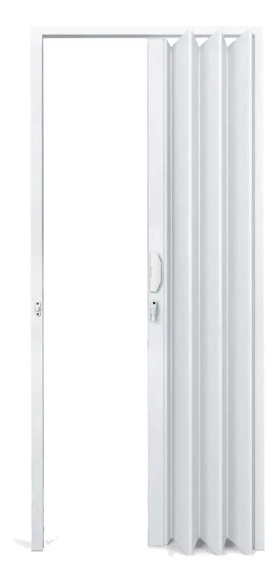 Porta Pvc Sanfonada 90cm X 2,10m Inova Fortlev Branca