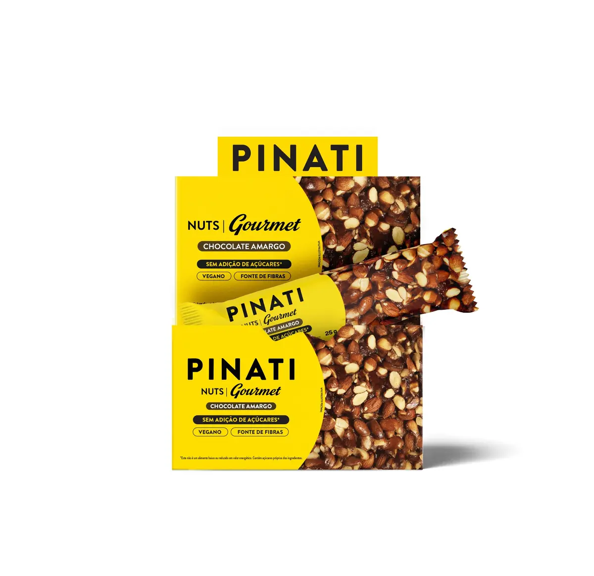 PINATI Barra de castanhas NUTS Gourmet Chocolate 20 un