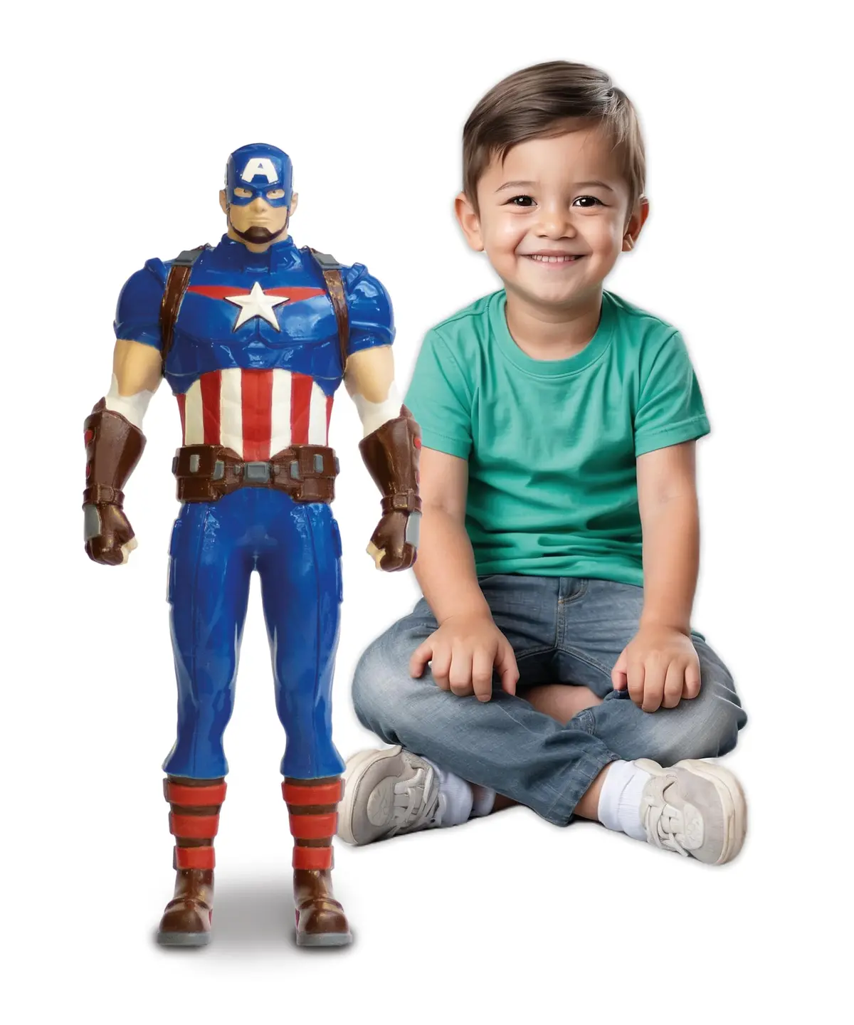Marvel, Figura de Ação colecionavel,Capitão America Extreme com 50 Cm, Mimo Brinquedos
