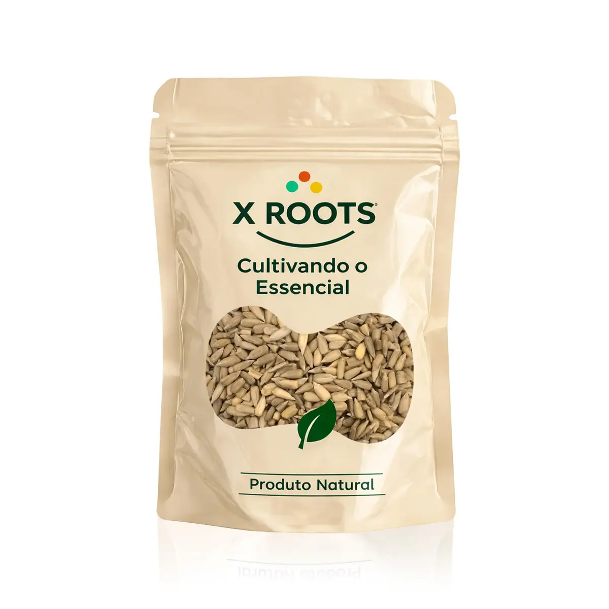 Semente de Girassol Torrada Sem Sal X Roots 1kg – Sementes Selecionadas da Bulgária – Fonte de Proteína Vegetal – Embalagem Abre e Fecha