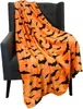 Cobertor de Flanela Halloween Preto 1 Peça - 1
