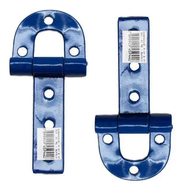 2 Dobradiça Porteira Porta Portão 138mm No 0 Aço Carbono Tipo Ferradura