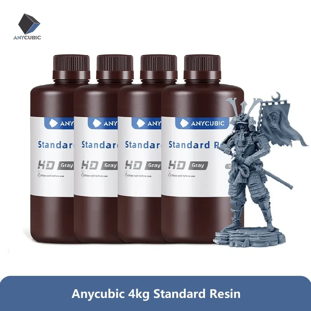 ANYCUBIC 4 pçs/lote 405nm Resina UV Para Impressora 3D LCD Resina Fotopolímero Líquido Impressão 3D Resina Atualização 1kg