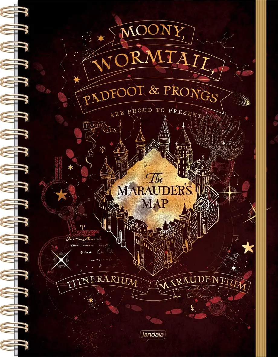 JandaIA - Caderno Neo com Pauta Inteligente Univ 1 matéria 80fls reposicionáveis - Harry Potter - 1