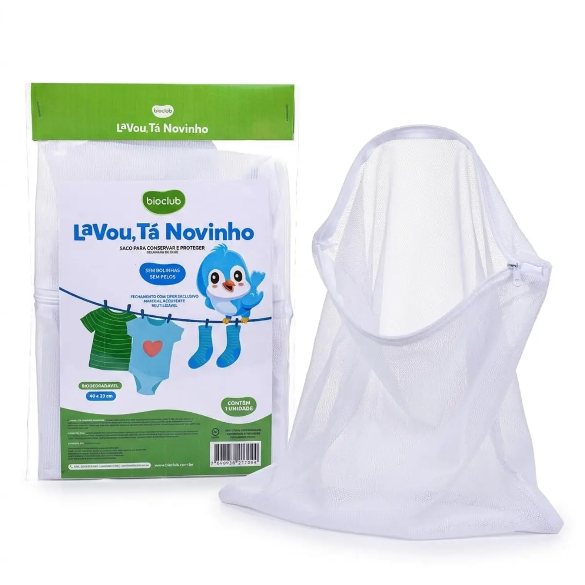 Saco para lavar roupa, BioClub | Ideal para Roupas Delicadas, Protege contra bolinhas e rasgos na máquina de lavar. - 1